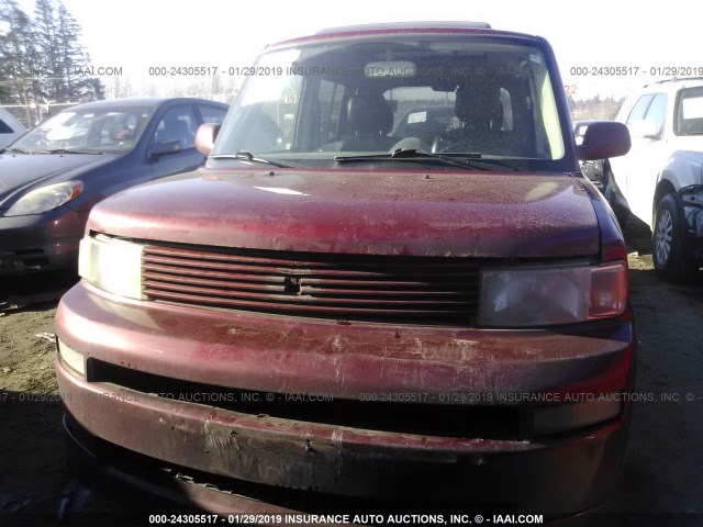 JTLKT334364110076 - 2006 TOYOTA SCION XB Марун фото 6