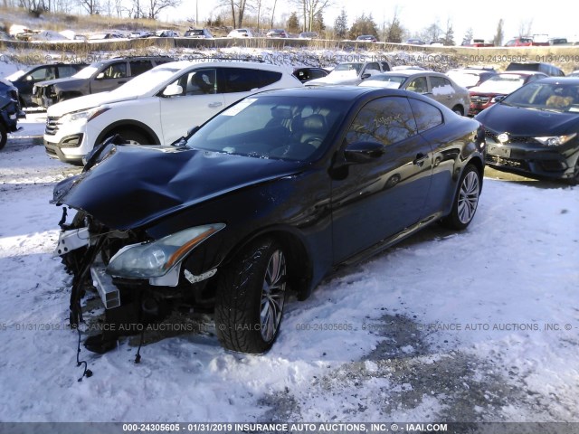 JN1CV6EL2BM262749 - 2011 INFINITI G37 BLACK photo 2