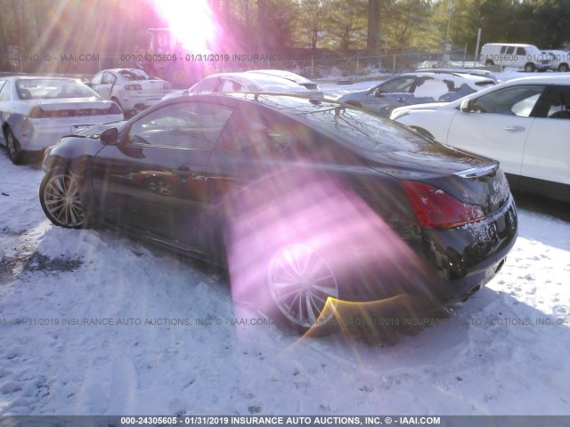 JN1CV6EL2BM262749 - 2011 INFINITI G37 BLACK photo 3