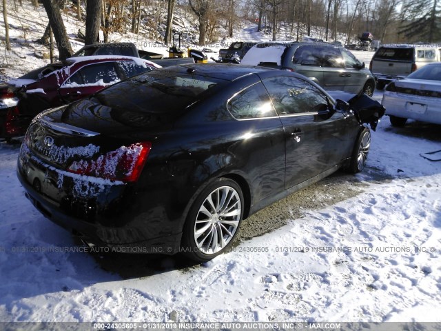 JN1CV6EL2BM262749 - 2011 INFINITI G37 BLACK photo 4