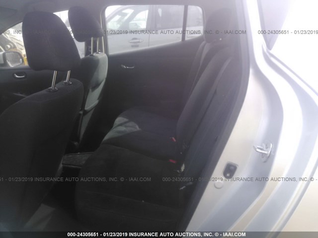 1N4AZ0CP9EC340522 - 2014 NISSAN LEAF S/SV/SL SILVER photo 8