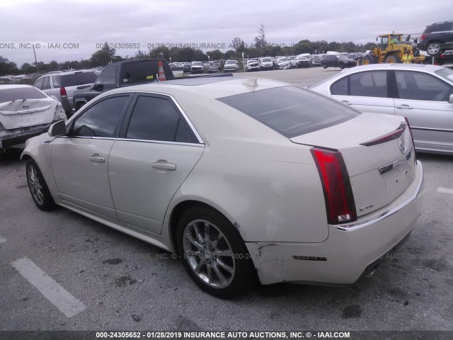 1G6DE5EG7A0101787 - 2010 CADILLAC CTS LUXURY COLLECTION TAN photo 3