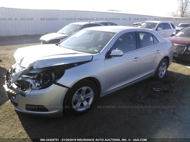1G11C5SL0FF183026 - 2015 CHEVROLET MALIBU 1LT 银色 照片 2