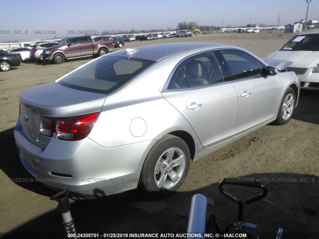 1G11C5SL0FF183026 - 2015 CHEVROLET MALIBU 1LT 银色 照片 4