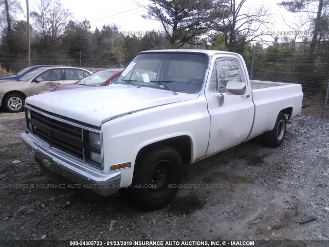 1GCDR14H5HS112371 - 1987 CHEVROLET R10 WHITE photo 2