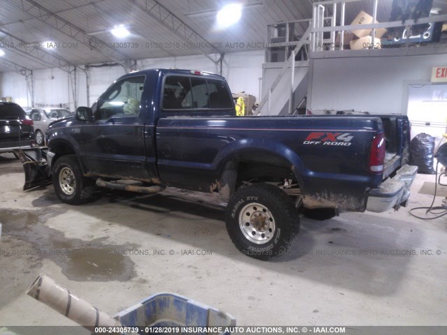 1FTSF31S23EB74734 - 2003 FORD F350 SRW SUPER DUTY BLUE photo 3