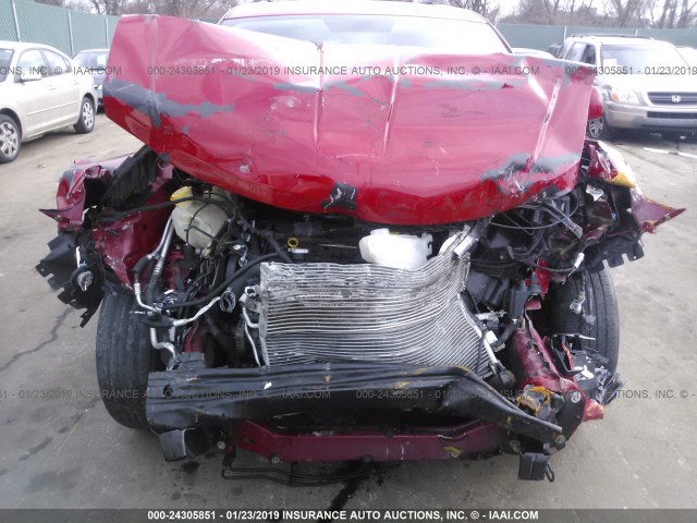 3C4PDCBBXFT564379 - 2015 DODGE JOURNEY SXT RED photo 6