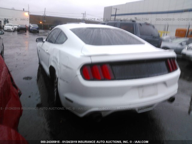 1FA6P8CF9F5406381 - 2015 FORD MUSTANG GT WHITE photo 3