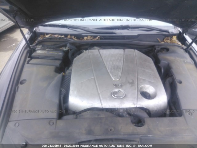 JTHBE262X65000127 - 2006 LEXUS IS 350 BLUE photo 10