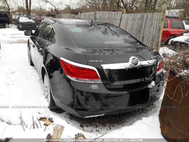 1G4GE5ED3BF254953 - 2011 BUICK LACROSSE CXS BLACK photo 3