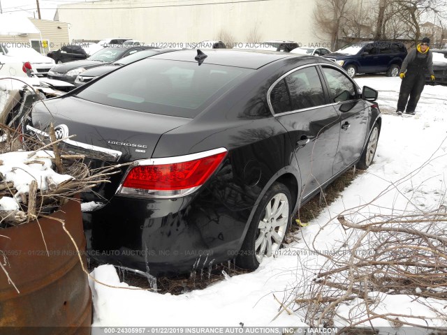 1G4GE5ED3BF254953 - 2011 BUICK LACROSSE CXS BLACK photo 4