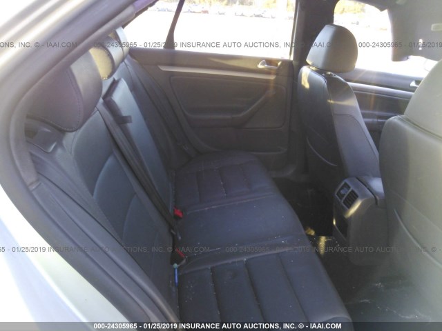 3VWEF71K37M186876 - 2007 VOLKSWAGEN JETTA WOLFSBURG 银色 照片 8
