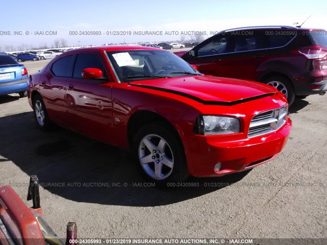 2B3CA3CV4AH286999 - 2010 DODGE CHARGER SXT RED photo 1