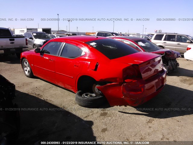 2B3CA3CV4AH286999 - 2010 DODGE CHARGER SXT RED photo 3