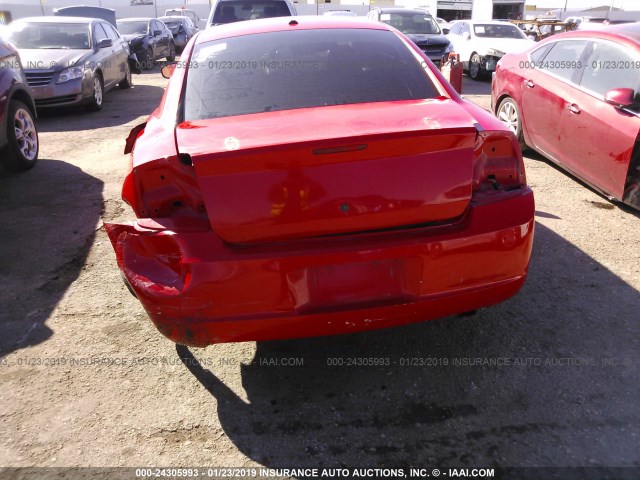 2B3CA3CV4AH286999 - 2010 DODGE CHARGER SXT RED photo 6