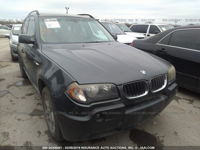 WBXPA73444WC38588 - 2004 BMW X3 2.5I GRAY photo 1