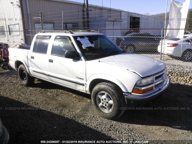 1GCDT13W31K247243 - 2001 CHEVROLET S TRUCK S10 WHITE photo 1