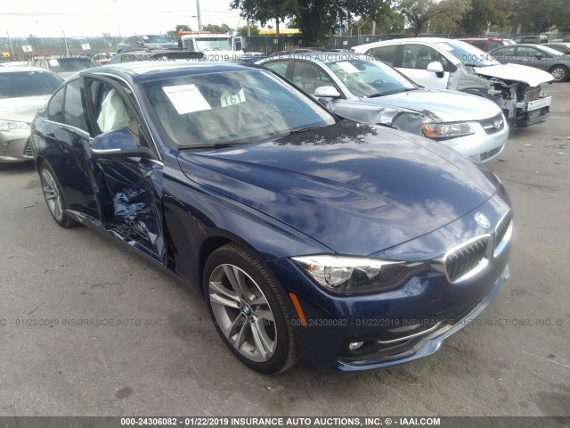 WBA8B9G5XHNU51774 - 2017 BMW 330 I BLUE photo 6