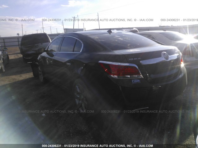 1G4GC5E31DF300487 - 2013 BUICK LACROSSE BLACK photo 3