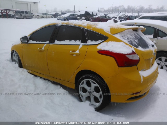 1FADP3L96DL151279 - 2013 FORD FOCUS ST YELLOW photo 3
