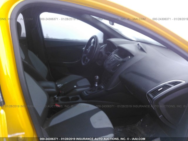 1FADP3L96DL151279 - 2013 FORD FOCUS ST YELLOW photo 5