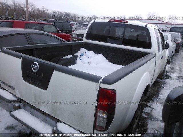1N6BD06T55C457078 - 2005 NISSAN FRONTIER KING CAB XE WHITE photo 4