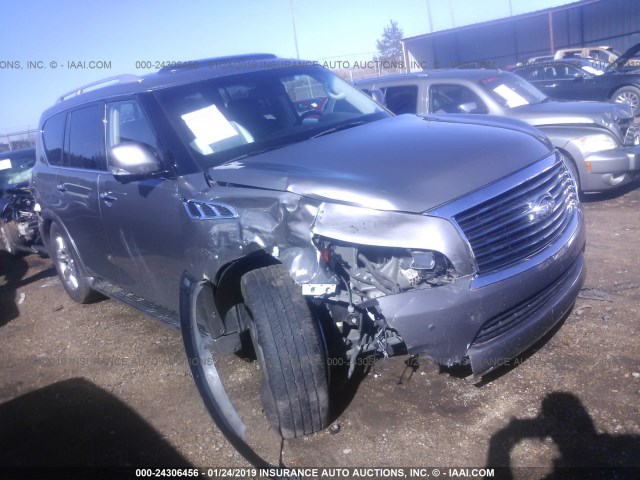 JN8AZ2NF6B9500136 - 2011 INFINITI QX56 GRAY photo 1