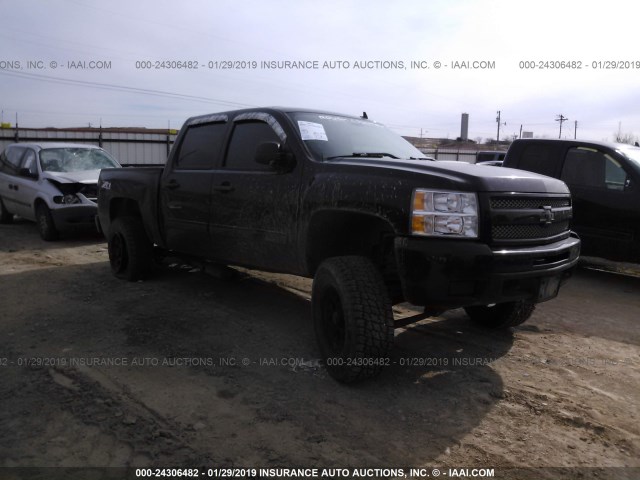 1GCPKSE79CF128118 - 2012 CHEVROLET SILVERADO K1500 LT BLACK photo 1