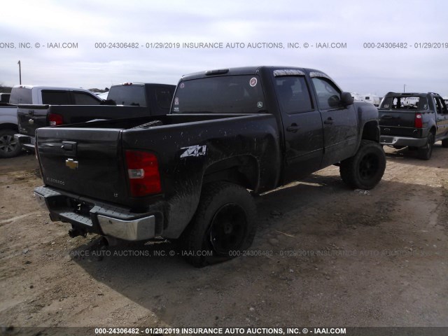 1GCPKSE79CF128118 - 2012 CHEVROLET SILVERADO K1500 LT BLACK photo 4