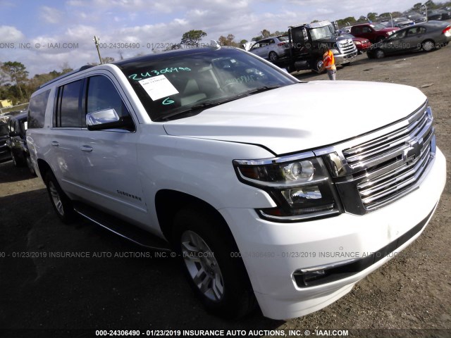 1GNSKJKC5GR436789 - 2016 CHEVROLET SUBURBAN K1500 LTZ WHITE photo 1