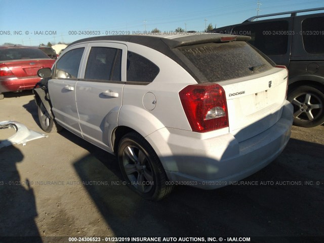 1B3CB3HA2BD295573 - 2011 DODGE CALIBER MAINSTREET WHITE photo 3