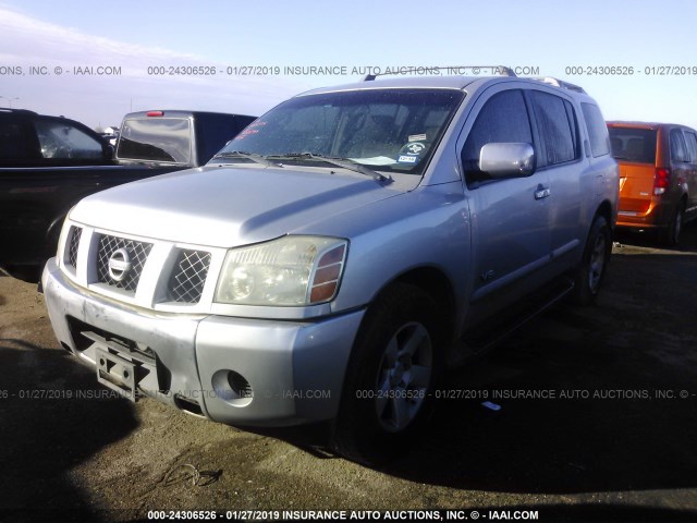 5N1AA08A95N739713 - 2005 NISSAN ARMADA SE/LE SILVER photo 2