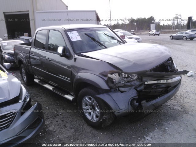 5TBET34146S560622 - 2006 TOYOTA TUNDRA DOUBLE CAB SR5 GRAY photo 1