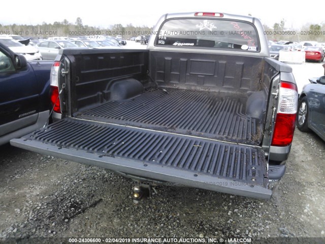 5TBET34146S560622 - 2006 TOYOTA TUNDRA DOUBLE CAB SR5 GRAY photo 8