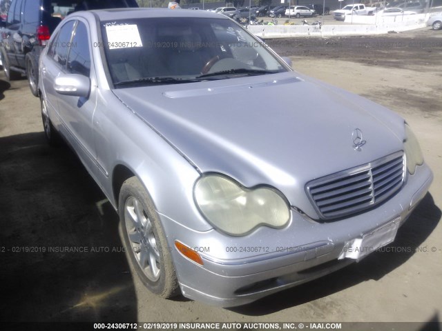 WDBRF61J83F417558 - 2003 MERCEDES-BENZ C 240 SILVER photo 1