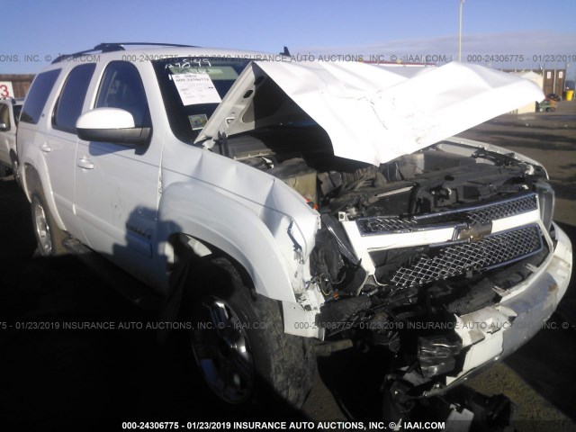 1GNFK23049R143545 - 2009 CHEVROLET TAHOE K1500 LT WHITE photo 1