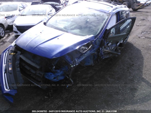 1FMCU9J91DUB79016 - 2013 FORD ESCAPE TITANIUM BLUE photo 2