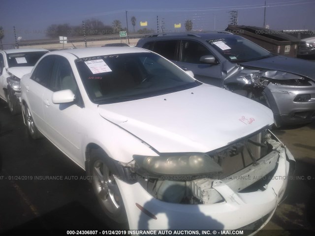 1YVHP80D765M51352 - 2006 MAZDA 6 S WHITE photo 1