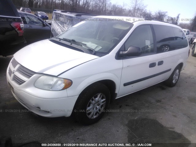 1D4GP24R65B289964 - 2005 DODGE GRAND CARAVAN SE WHITE photo 2