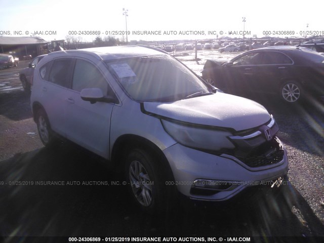 2HKRM4H78FH664532 - 2015 HONDA CR-V EXL SILVER photo 1