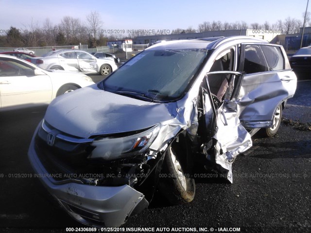 2HKRM4H78FH664532 - 2015 HONDA CR-V EXL SILVER photo 6