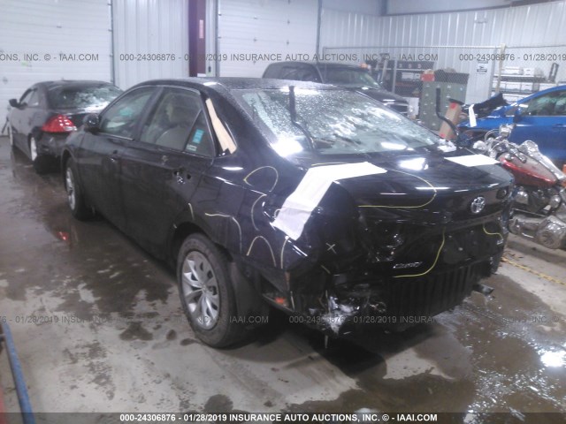 4T1BF1FKXFU108287 - 2015 TOYOTA CAMRY LE/XLE/SE/XSE 黑色 照片 3