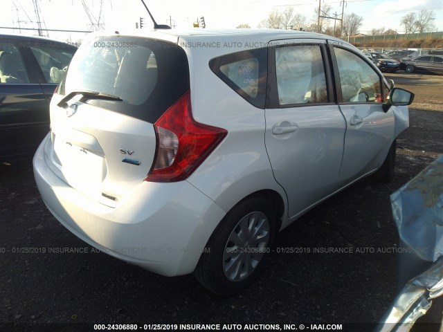 3N1CE2CP6GL377712 - 2016 NISSAN VERSA NOTE S/S PLUS/SV/SL/SR WHITE photo 4