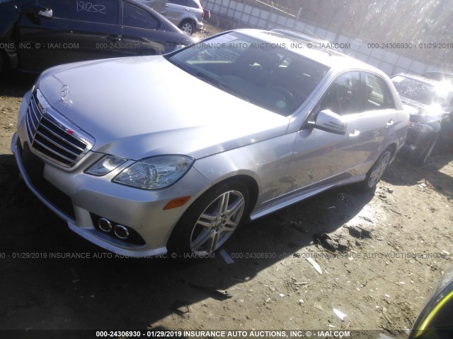 WDDHF8HB5AA117726 - 2010 MERCEDES-BENZ E 350 4MATIC SILVER photo 2