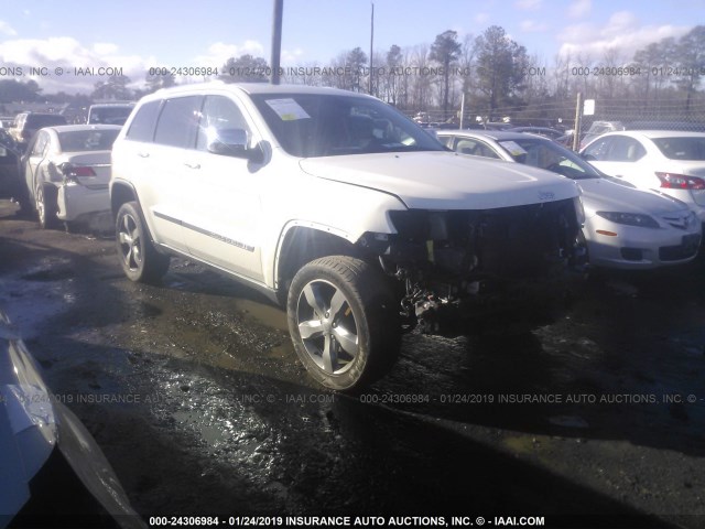 1J4RR6GG9BC693665 - 2011 JEEP GRAND CHEROKEE OVERLAND WHITE photo 1