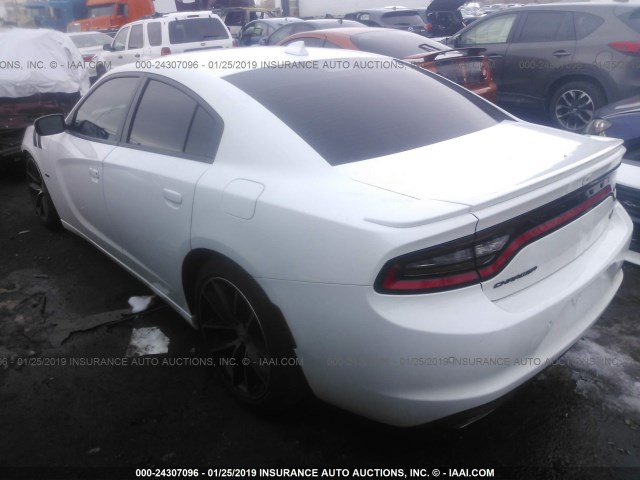 2C3CDXCT3GH180147 - 2016 DODGE CHARGER R/T WHITE photo 3