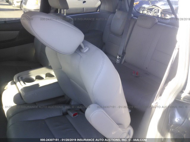 5FNRL5H61EB136392 - 2014 HONDA ODYSSEY EXL GRAY photo 8