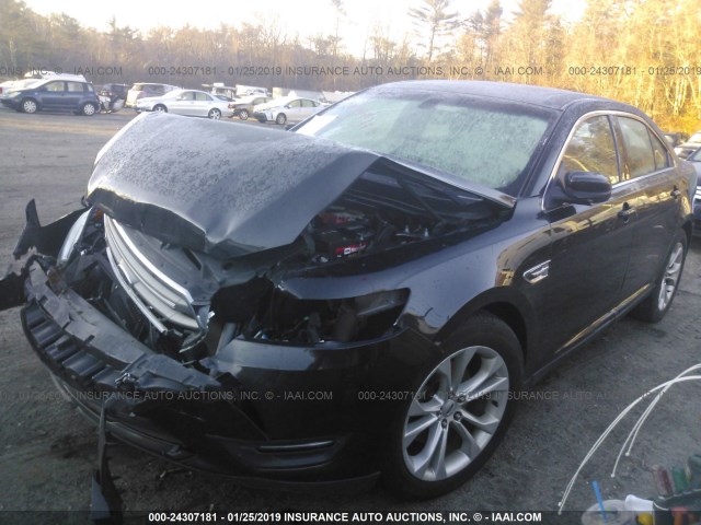 1FAHP2E83DG168162 - 2013 FORD TAURUS SEL BLACK photo 2