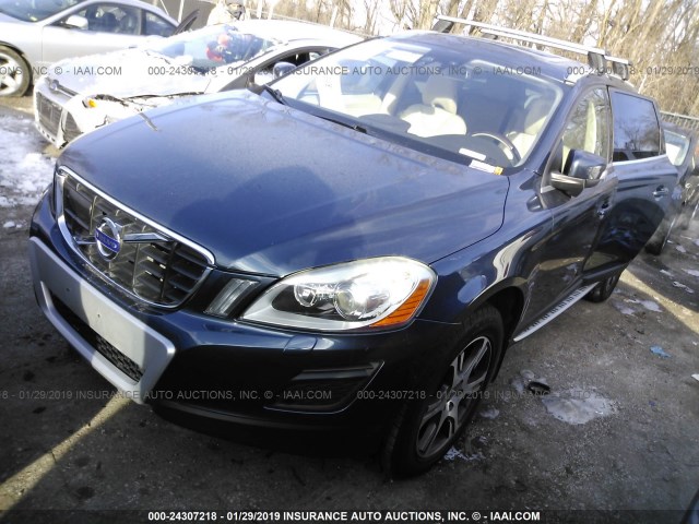 YV4902DZ1B2168178 - 2011 VOLVO XC60 T6 BLUE photo 2