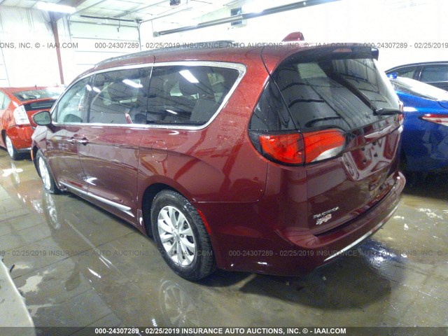 2C4RC1BG4HR533534 - 2017 CHRYSLER PACIFICA TOURING L RED photo 3